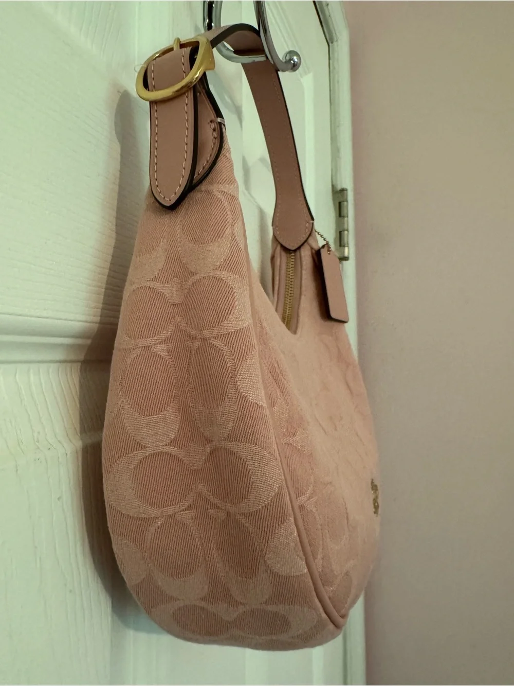 Coach Pink Demin Emily Shoulder Bag